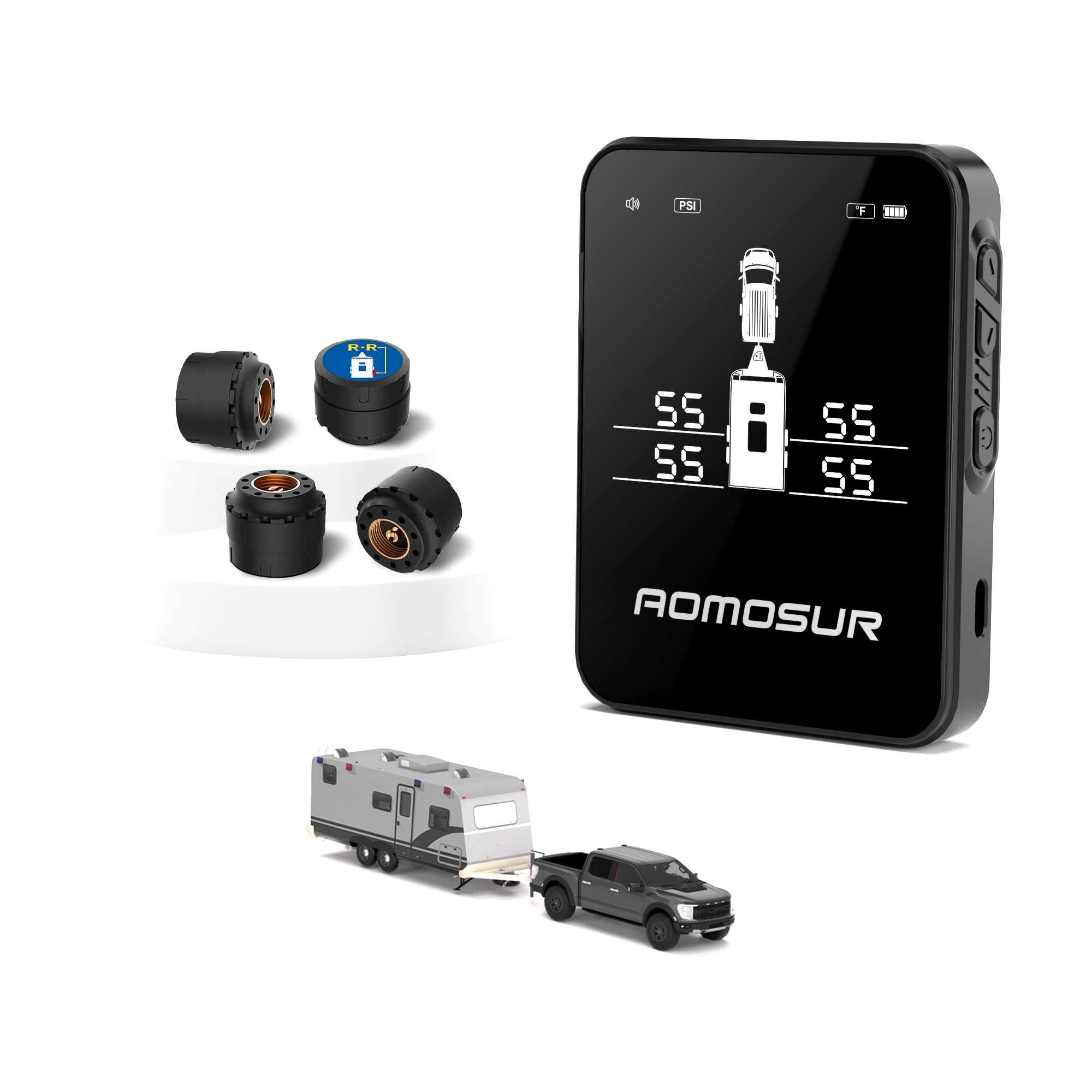 AM100 Wireless RV TPMS, 0-108 PSI