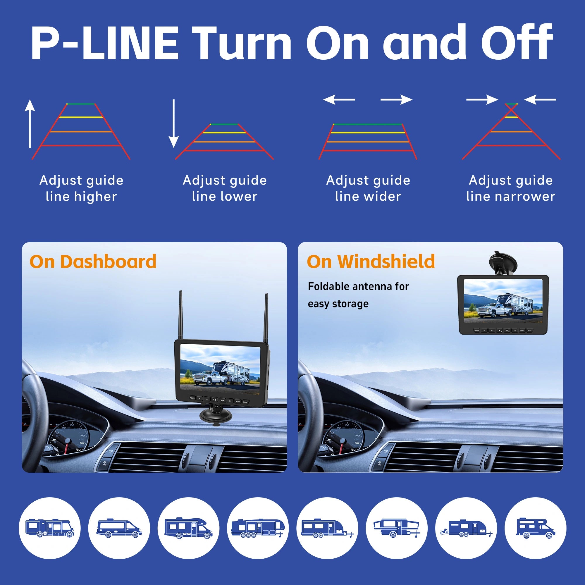 AM700D Dual Solar Wireless Rear View Camera System