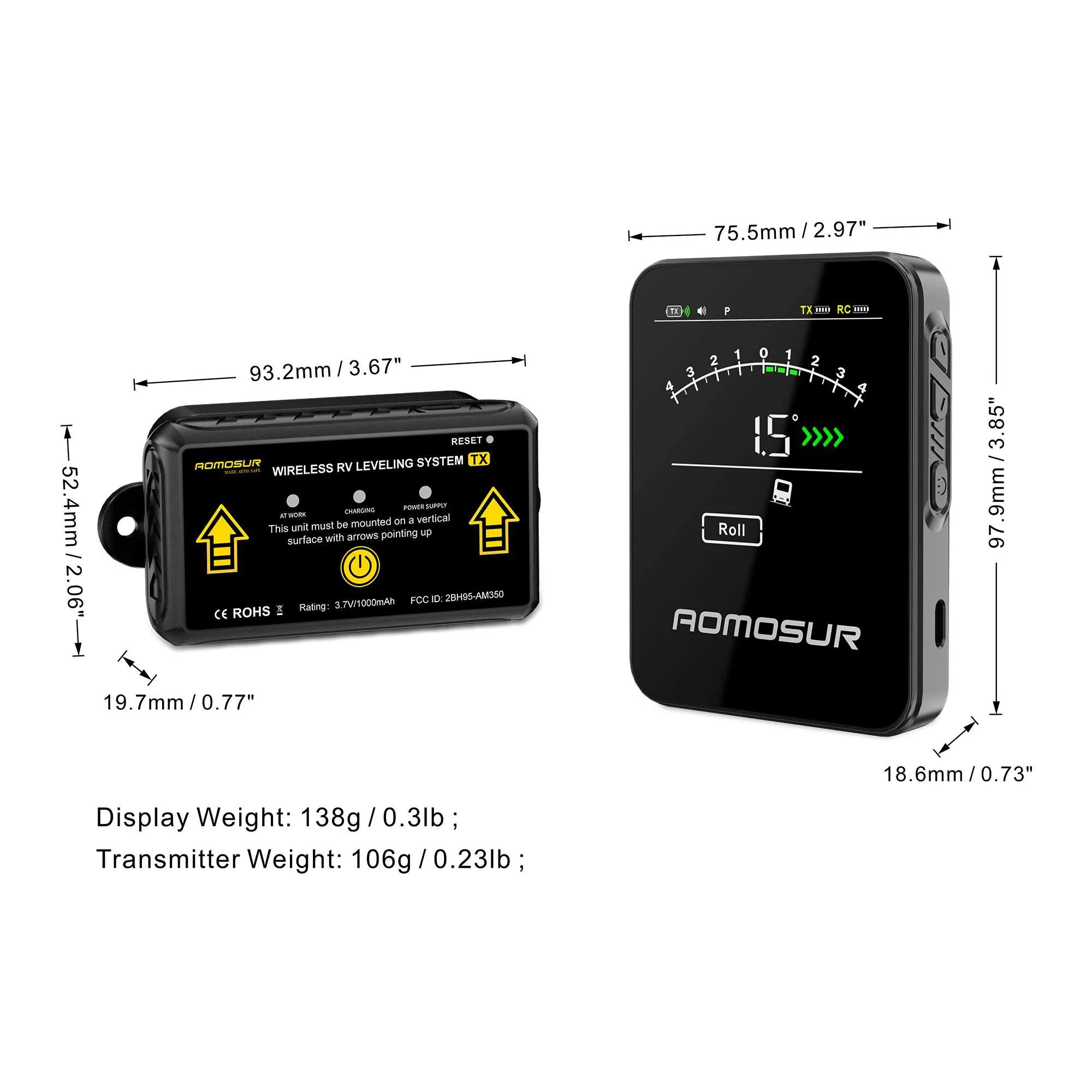 AM350 MAX Wireless RV Leveling System