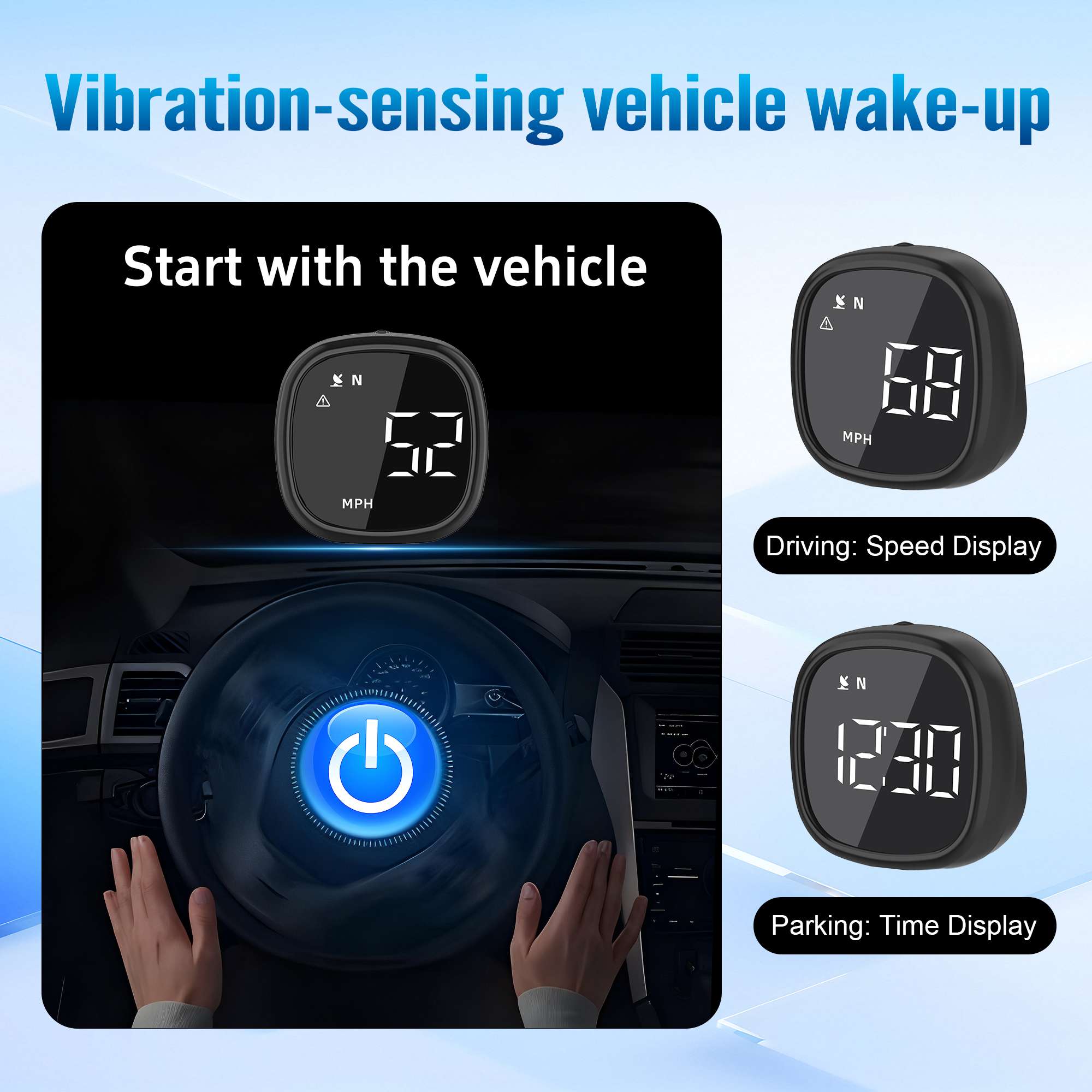 M30-GPS Speedometer MPH for Cars with Digital Speed Display