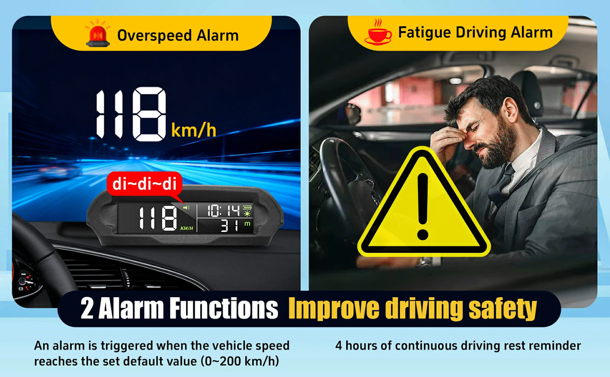 X98-GPS Speedometer MPH Digital Dashboard Display for Cars