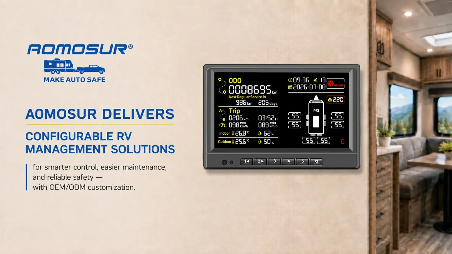 AOMOSUR configurable RV management solution