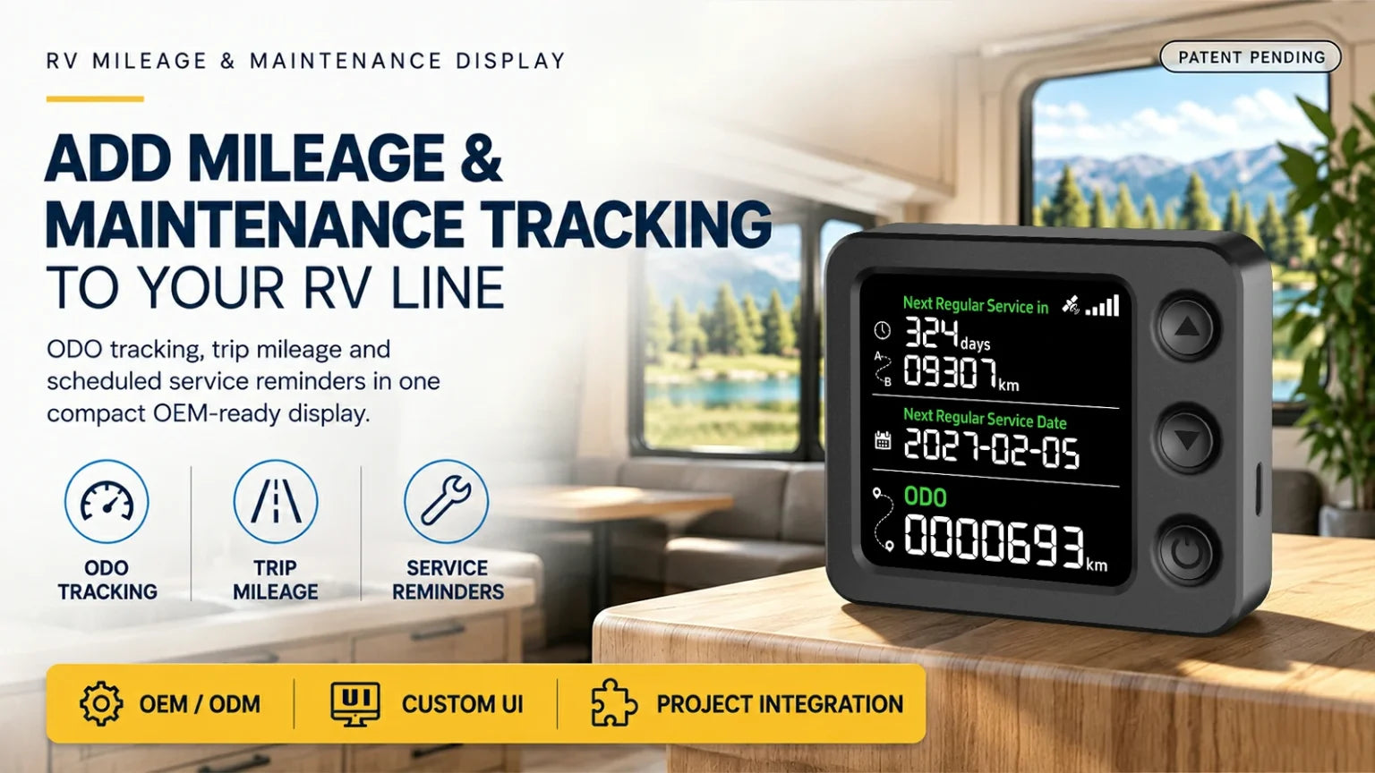 RV central display configuration