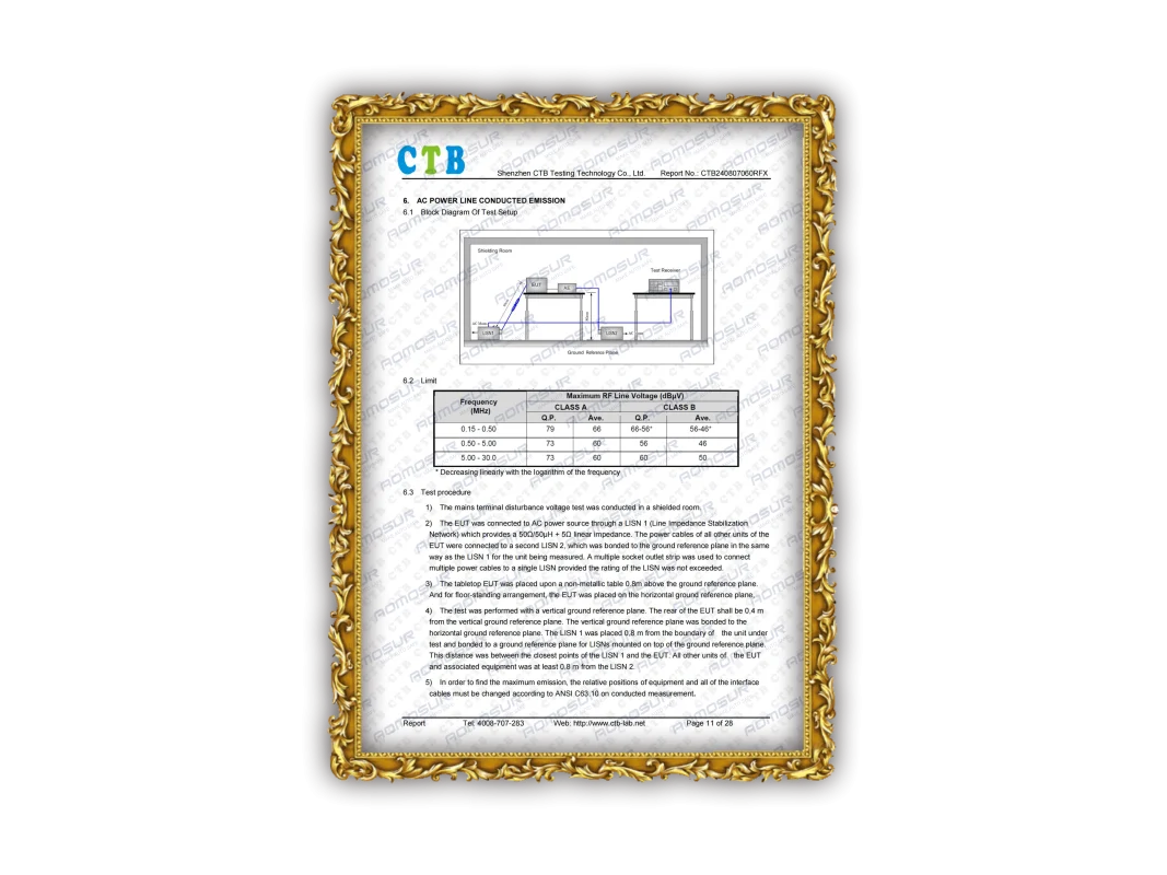 AOMOSUR patent or certification 1