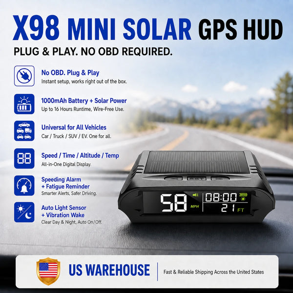 X98-GPS Speedometer MPH Digital Dashboard Display for Cars