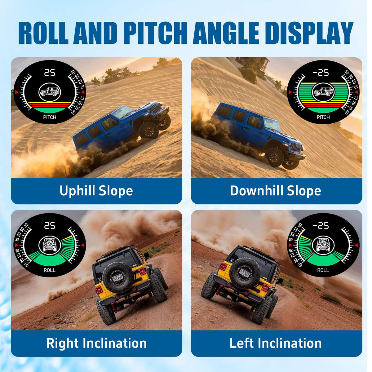 M50 Dual-Mode RV & 4×4 Leveling Inclinometer