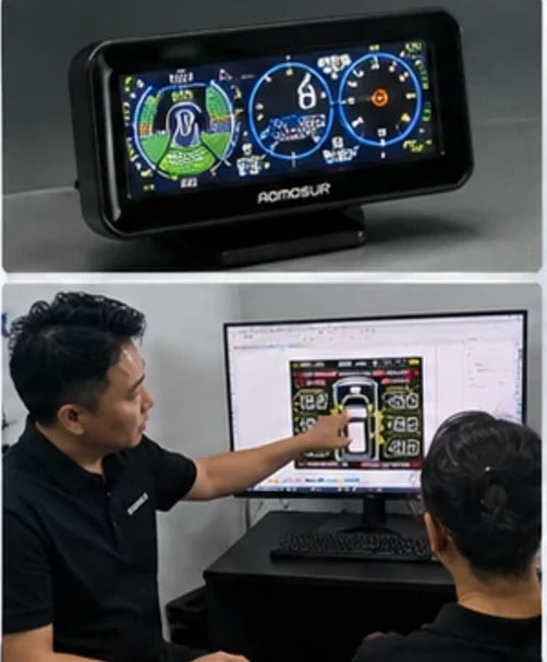 AOMOSUR engineers developing RV electronics products